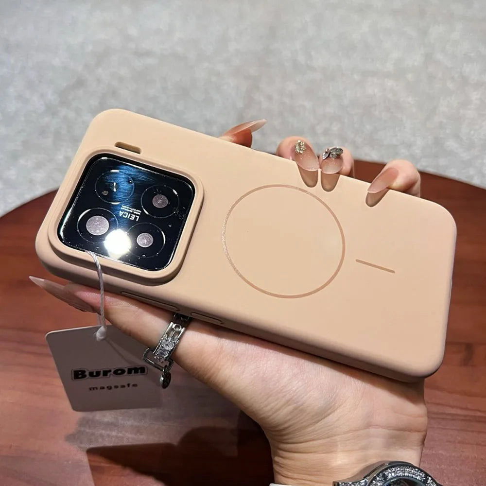 Colorful Liquid Silicone For Magsafe Wireless Charger Magnetic Case for Xiaomi 15 14 Pro 15 Pro Shockproof Soft Cover