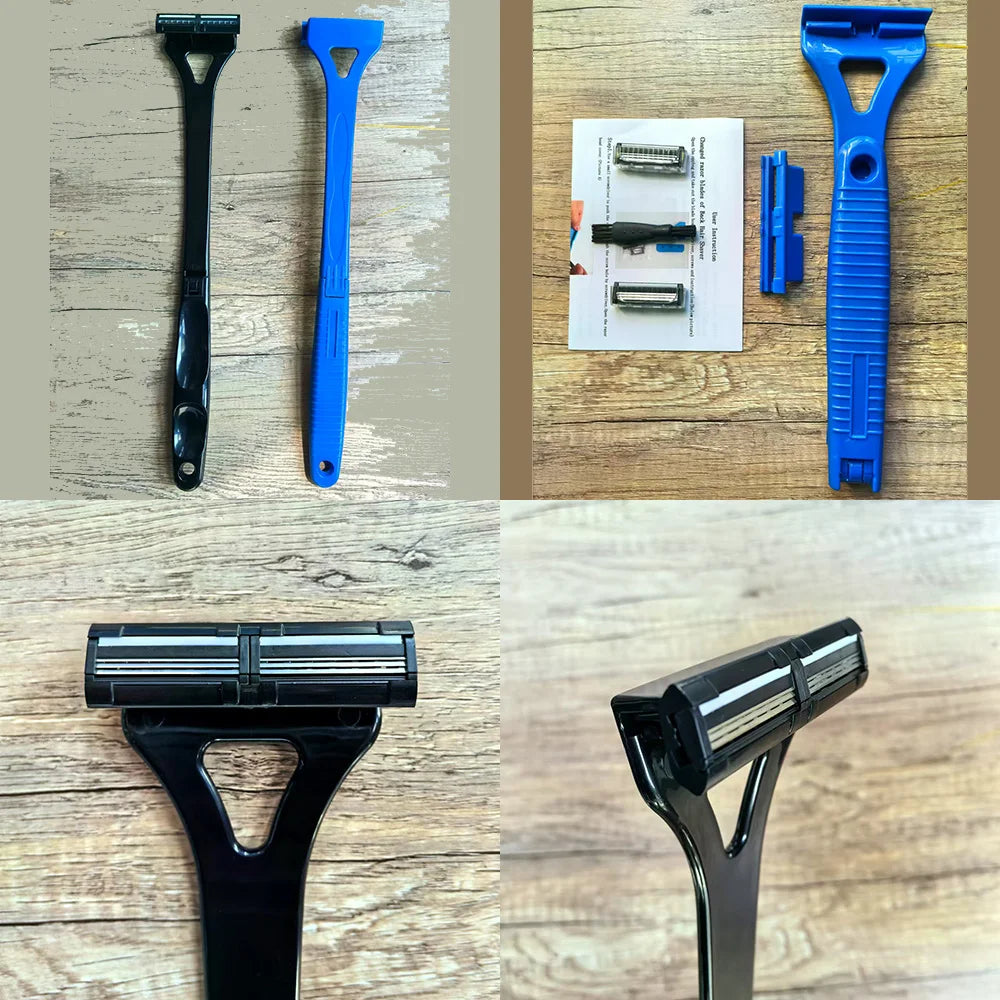 Razor Men Back Shaver Male Machine Hair Shaver Safety Long Handle Foldable Trimmer Body Leg Handle Removal Shaving Razor Tool