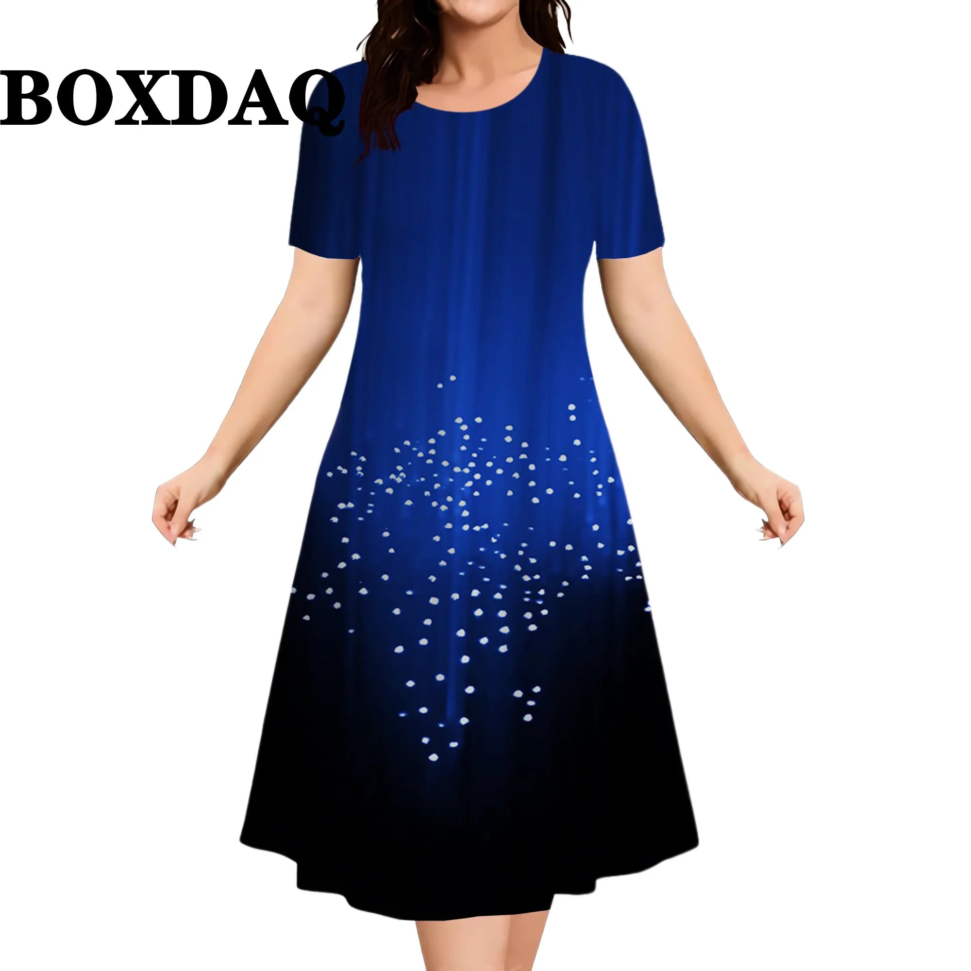 2026 New Floral Graphic Print Women's Dresses Elegant Ladies Summer Dress Casual Retro Plus Size Female Fashion Loose Dress 9XL