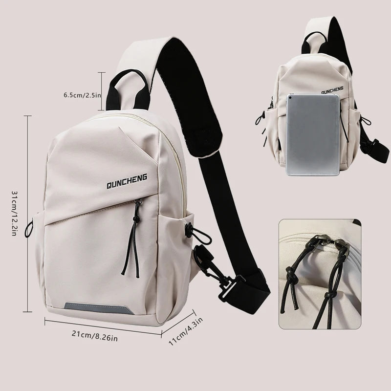 Bolso bandolera para hombre, de un solo hombro, mochila pequeña, bolso de pecho para mujer, ciclismo, deportes, escalada de montaña, niños, tableta, ligero, Mo