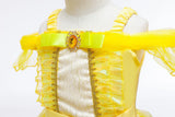 2025 Cosplay Belle Princess Dress Girls Dresses For Beauty and beast Party Clothing Magic stick crown Costume 3-12Y