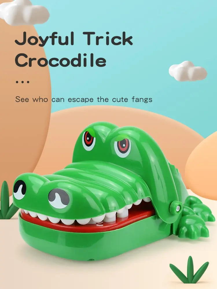 Juguetes de dientes de cocodrilo para niños. Juegos de dentista con mordeduras de cocodrilo. Divertido juego de bromas de la suerte para fiestas y niños.