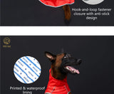Waterproof Dog Raincoat with Reflective Strips and Adjustable Hood - Red, Yellow, Navy Blue