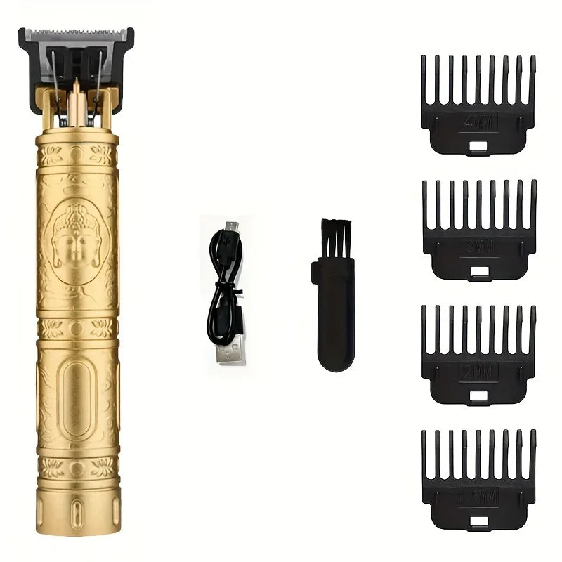 T9 LCD Electric Hair Trimmer Oil Shaving Head Electric Clipper Engraving Electric Clipper Hair Precision Trimmer for Men Care