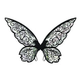 Fantasy Colorful Butterfly Fairy Wings Organza Sparkle Cosplay Wings Handmade Elf Wings Costume for Adult Kid