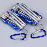 Portable Folding Hex Wrench Allen Set Metal Metric System Torx Hexagonal Spanner Screwdriver Hex Key High Quality Hand Tool