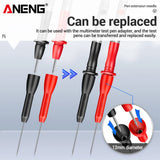 2/4/6pcs Insulation Piercing Needle Pin Non-Destructive Multimeter Test Probe 10A 600V for 2mm Test Lead Multimeter Test Probes