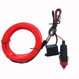 10M/5M/3M Neon LED Car Interior Decorative Lamps Strips USB Drive For DIY Decorative Dashboard Console Ambient Light Cold Light