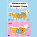 Magic Puffy Paint, 3D Drawing Magic Canvas Sponge, Texture Painting Kit, DIY Bubble Drawing Pens Art Supplies Crafts For Kids