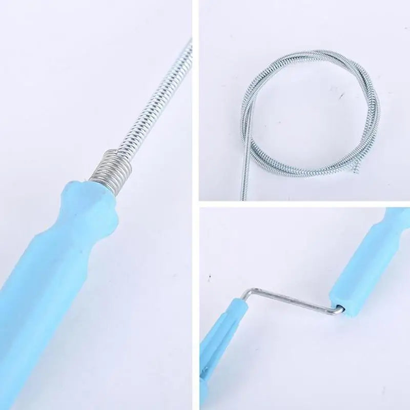 Flexível Metal Primavera Pia Draga Auger, dreno limpador, encanamento Serpente tamanço removedor, ultra-longo esgoto