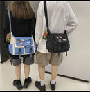 Harajuku Men Nylon Crossbody Bags for Women Messenger Bag Girls School Book Bags Youth Canvas Handbags Shoulder Bag Sac Bolsas