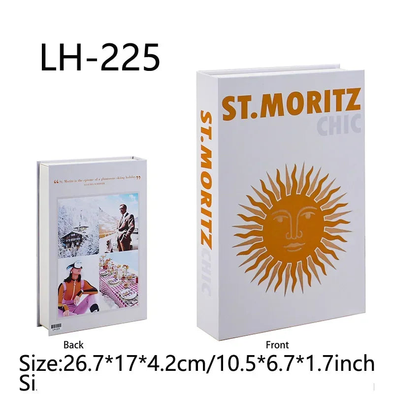 Travel Series Fake Book Decoration Coffee Table Living Room Fashion Fake Book Storage Box Decor Model Room IBIZA CAPRI