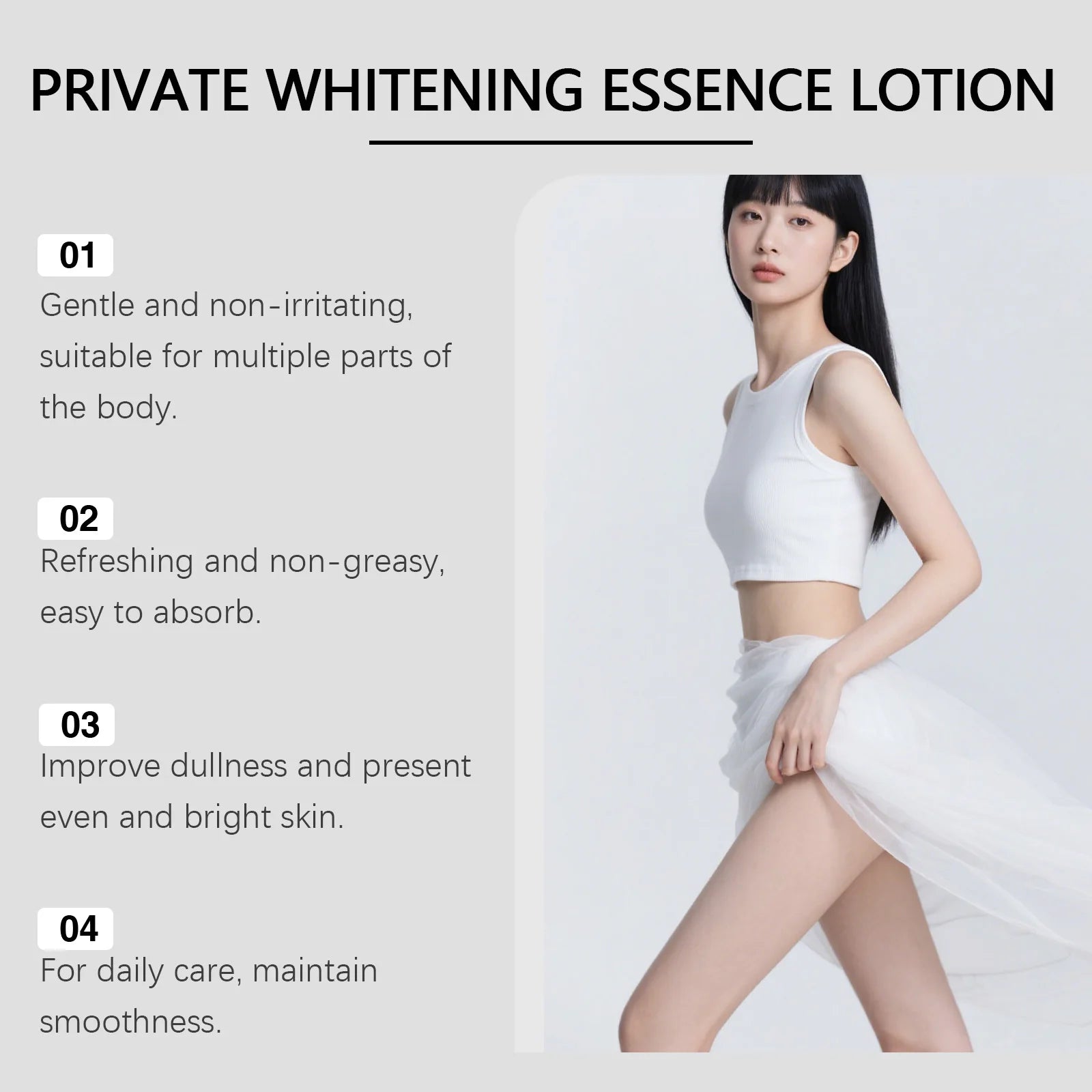 Skin Whitening Serum Private Parts Underarm Bleaching Essence Lighten Butt Knee Armpit Melanin Removal Intimate Area Brightener