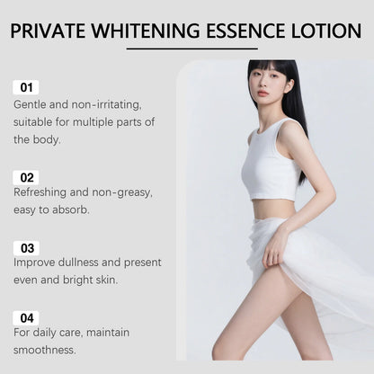 Skin Whitening Serum Private Parts Underarm Bleaching Essence Lighten Butt Knee Armpit Melanin Removal Intimate Area Brightener