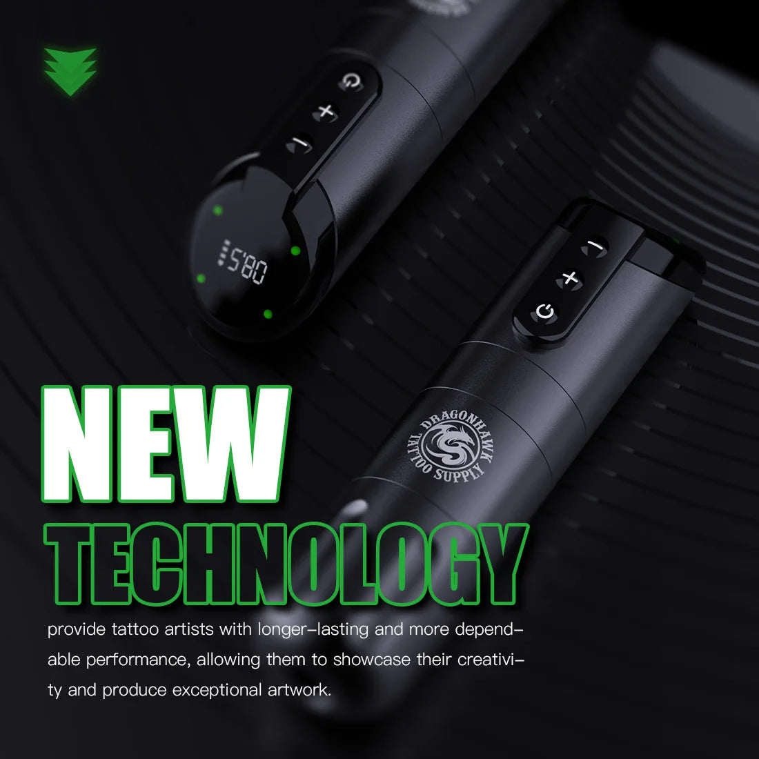 Dragonhawk X2 Pen Set High Capacity Battery Body Wireless Tattoo Machine Art Permanent Accessories for Beginner Tattoo Supply