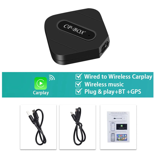 Podofo Wireless Carplay Box Android Auto Box USB AI Box AI Voice GPS Bluetooth Adapter WIFI Carplay Dongle For VW/Audi/Toyota