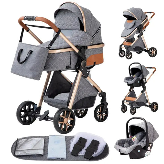 Baby stroller 3 in1,four wheel stroller,2 in 1 baby car,Lightweight strollers,Mutifunction Strollers,baby carriage,Poussette
