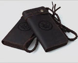 Luxury Handmade 100% Genuine Leather Men Wallet Purse Short Money Clip with Coin Pocket Male Money Bag Multi-Card Wallet Vintage