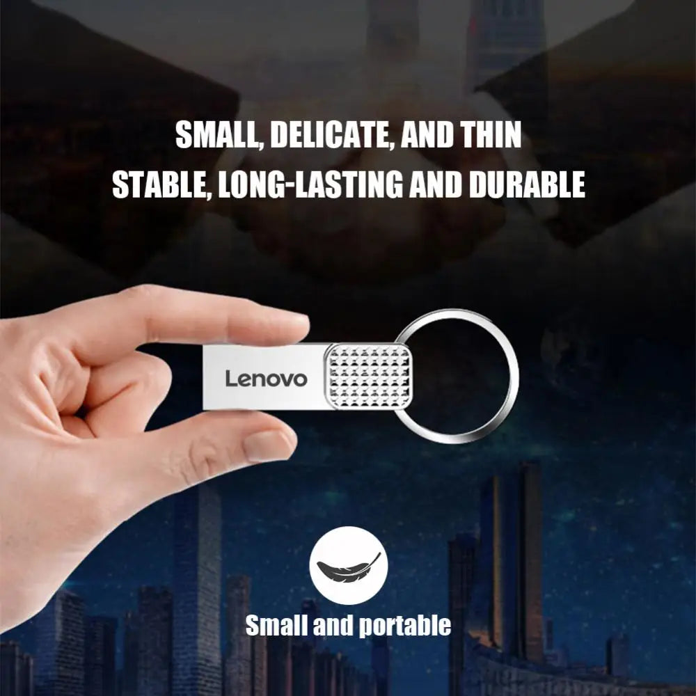 Memoria USB 3.0 Lenovo OTG de 2 TB, de metal, USB 3.0, de 1 TB, tipo C, de alta velocidad, 128 GB, miniunidad flash, resistente al agua