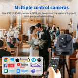Runpu 4K30fps 20X Optical Zoom AI-Tracking Ptz HDMI Camera LAN POE Live Streaming Broadcast Video Conference System Camera