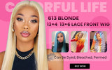 Blonde 613 13x6 Lace Frontal Wigs HD 613 Lace Front Human Hair Wigs For Women 40 Inch Long Straight Human Hair Wigs Can Be Dyed