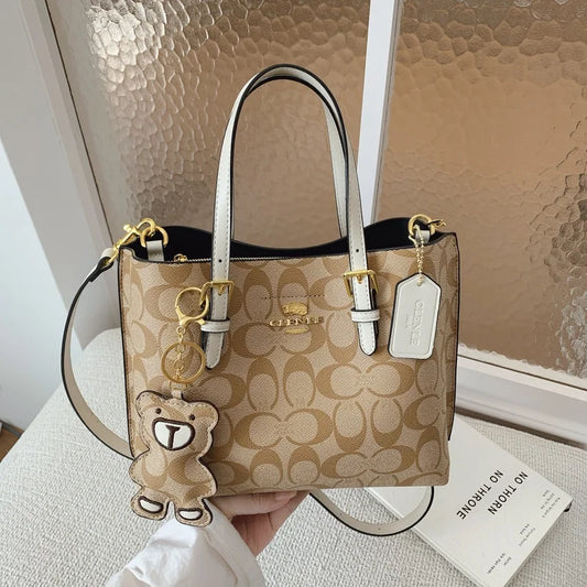 Chic Minimalist Messenger Handbag in Paris Style for Women Featuring Vintage Design  PU Leather and Letter Logo