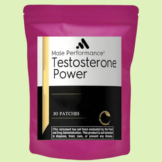 Testosterone Booster For Men Transdermal With Zinc 30 Patches