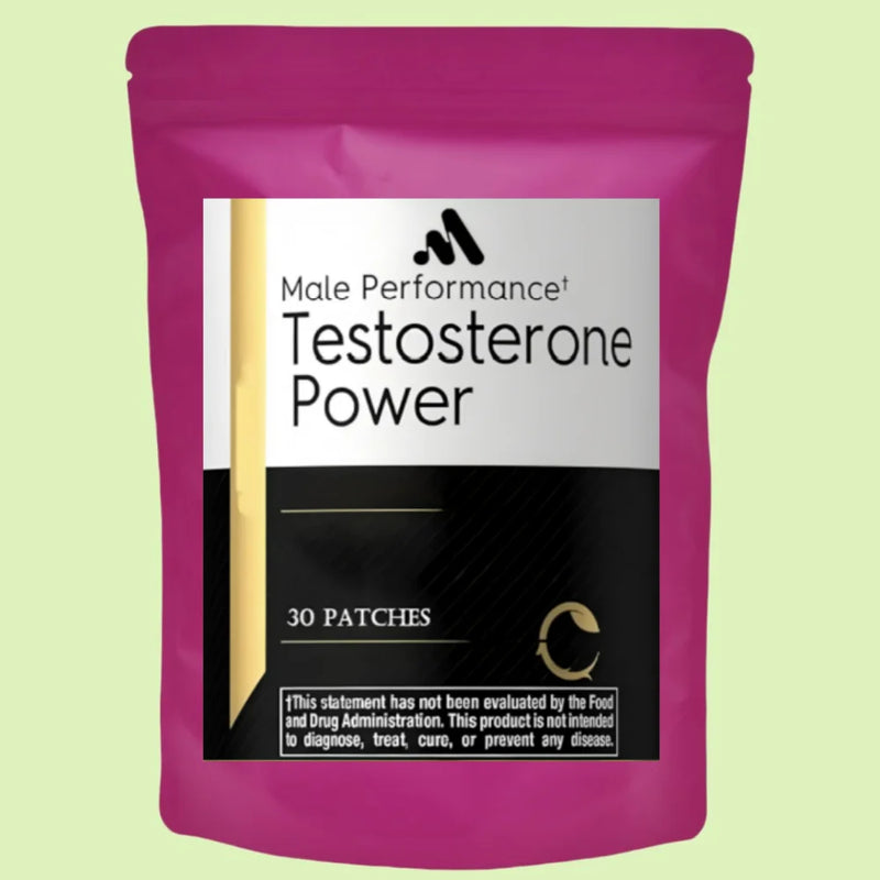 Testosterone Booster For Men Transdermal With Zinc 30 Patches