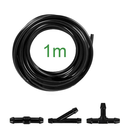 Tubo de limpador de para-brisa, 5m, tipo t/y/i, divisor, lavador de para-brisa, conector de mangueira, lâmina de limpador de carro automotivo, jato de para-brisa
