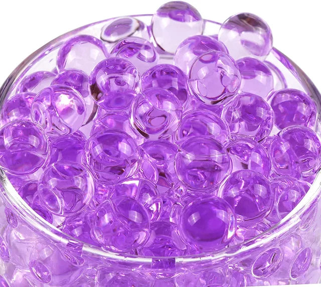 Contas de água transparentes de 7 8mm, decoração de casa e jardim, bola de hidrogel, brinquedos sensoriais, decoração de solo de cristal, gel transparente orbiz
