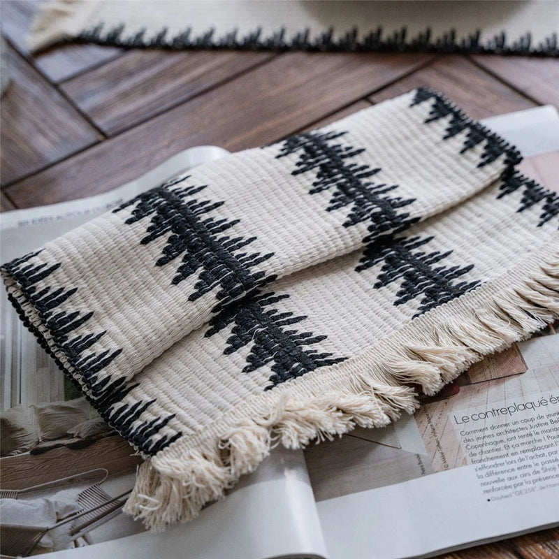 Cotton Linen Placemats For Dinner Table Macrame Modern Accessory Kitchens Underplate Party Wedding Table Decor Place Mats Set