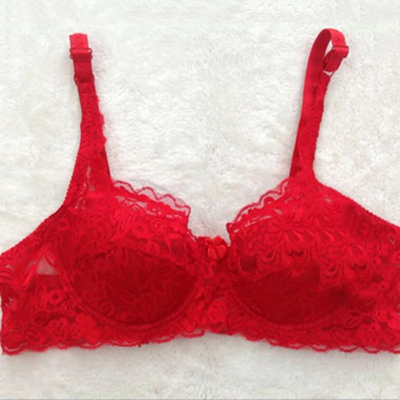 Nuevos sujetadores sexis de encaje floral para mujer, sujetador push up fino de verano, color sólido, ropa interior cómoda y transpirable, lencería de moda femenina.