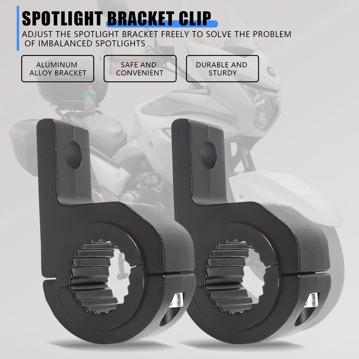 ATV Car Motorcycle LED Headlight Clamps Brackets Tube Clamp Mount Kit For Auto Motorbike Spotlights Fog Light Mount Accessories