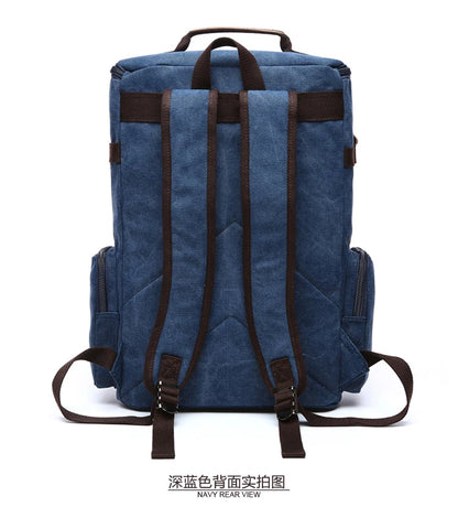 Mochila de lona multifuncional DISCOVERY-SUN, mochila informal para senderismo, mochila escolar para deportes al aire libre, mochila de viaje de gran capacidad.