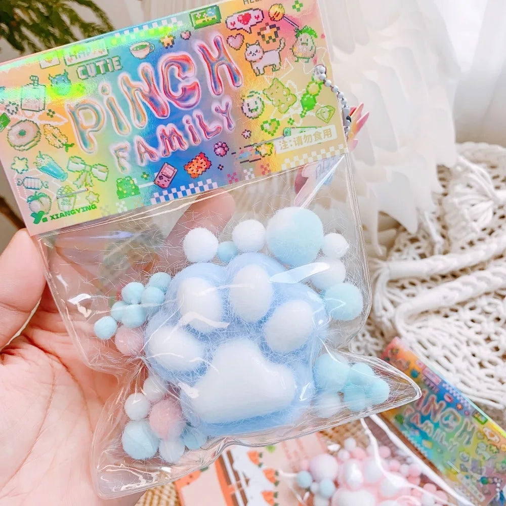 Juguete de gato de poliuretano para apretar, para niños, antiestrés, descompresión, regalo mochi 