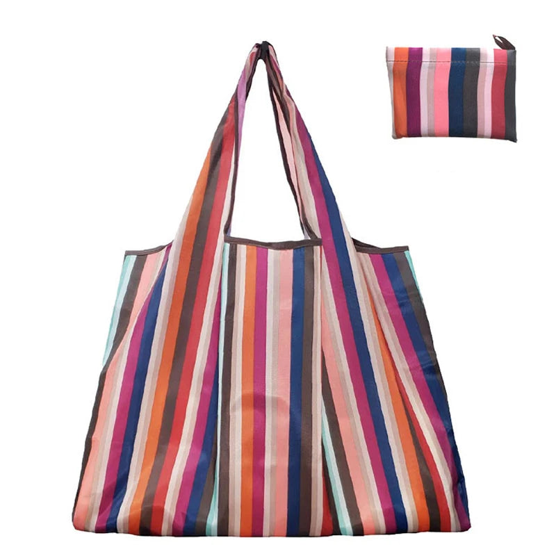 Folding Shopping Bag Large Capacity Environmental Protection Portable Handbag Supermarket Toy Storage Bags Travel Grocery Bag