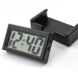 Mini Digital LCD Clock, Self-Adhesive Electronic Bracket Clock, Time and Day Display for Car Truck Dashboard, Auto Accessories