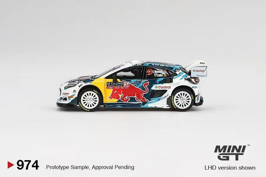 Preventa MINIGT 974 1:64 Ford Puma Rally M Sport WRT 2024 Modelo de fundición a presión Juguetes de colección