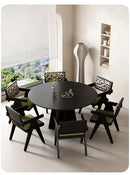 Rattan Nordic Relaxing Design Chair Accent Solid Wood Dining Modern Computer Office Aesthetic Relax Armrest Garden Furniture