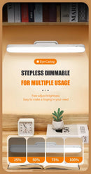 Remote LED Desk Lamp Magnetic Hanging Night Light USB Rechargeable Table Lamp 3 Colors Reading Light For Cabinet Closet Wardrobe