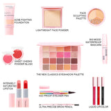 Best-Selling Popfeel Makeup Kit Full Set All-in-One Eyebrow Eyeshadow Eyeliner Lip Gloss Valentine's Day Gift for Women Cosmetics