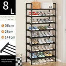 Metal sapato prateleira para sala de estar, simples calçado organizador, stand titular, espaço-Saving prateleira