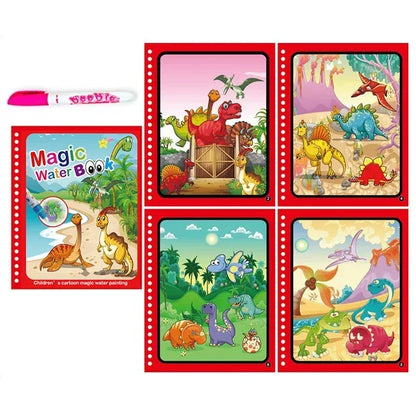 Drawing Coloring Books for Kids Magic Water Book with Pen 2 To 4 Years Old Children Learning  Education Toy Baby Montessori Toys