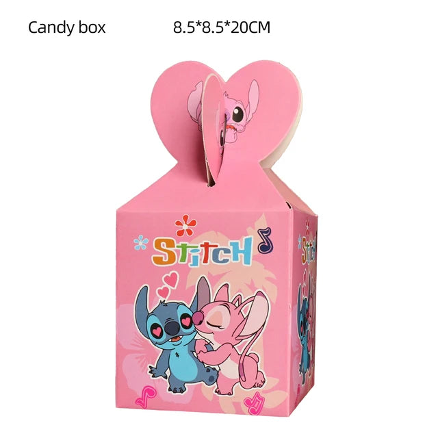 Disney Stitch School Family Party Supplies, Paper Candy Box, Toy Blowouts, Festival Gifts, Birthday Party Decoration, Children's Day 