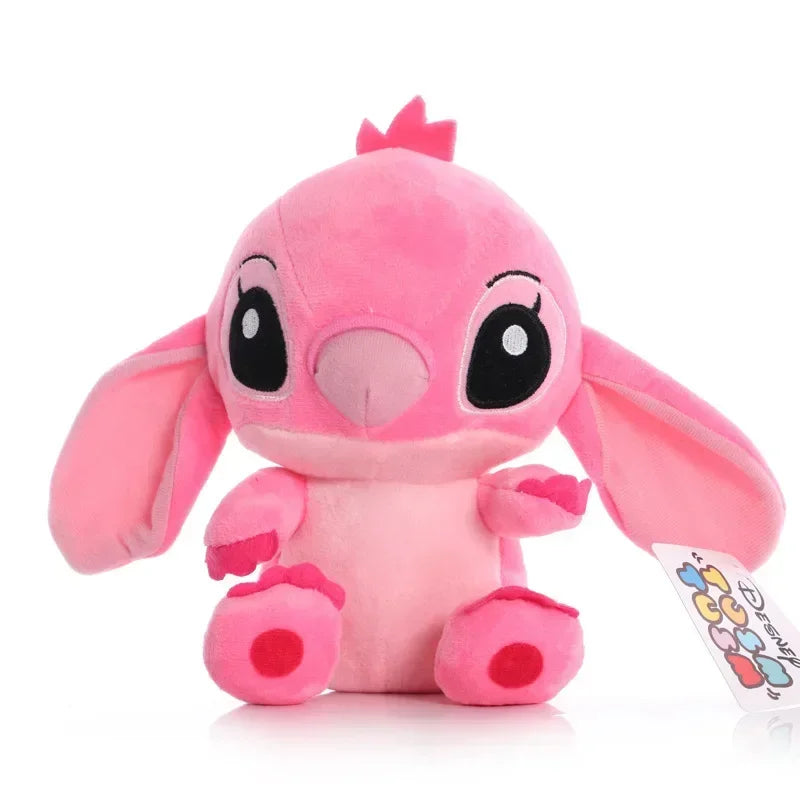 Peluche de Stitch de 20 cm, juguete kawaii de TV, colgante con el mismo párrafo, regalo de cumpleaños para niños, modelos de pareja