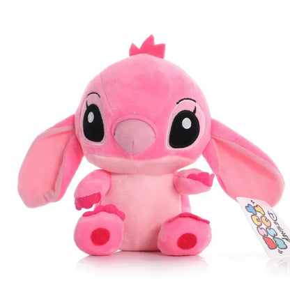 Peluche de Stitch de 20 cm, juguete kawaii de TV, colgante con el mismo párrafo, regalo de cumpleaños para niños, modelos de pareja