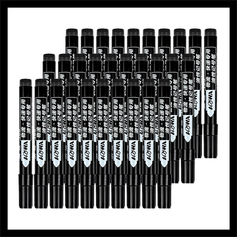 5-50Pcs Waterproof Oil-based Marker Pen Markers Black Blue Red Ink for Glass Metal Stationery Art Drawing Office School Supplies