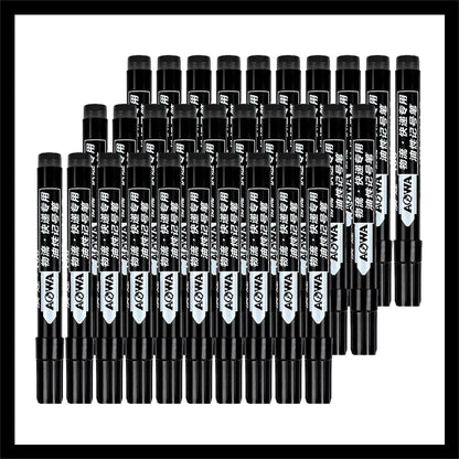 5-50Pcs Waterproof Oil-based Marker Pen Markers Black Blue Red Ink for Glass Metal Stationery Art Drawing Office School Supplies