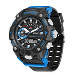 SMAEL Fashion Sport Watches Men Shock Resistant 50M Waterproof Wristwatch LED Alarm Stopwatch Clock Military 8040 Men Watch