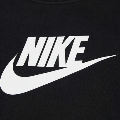 Sudadera con capucha de punto Nike 2024 para niños K NSW CLUB FLC CREW LS HBR FD2992-010